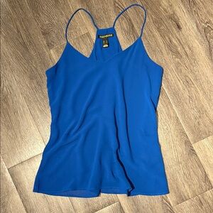 Revamped Vibrant Blue Loose Camisole Top